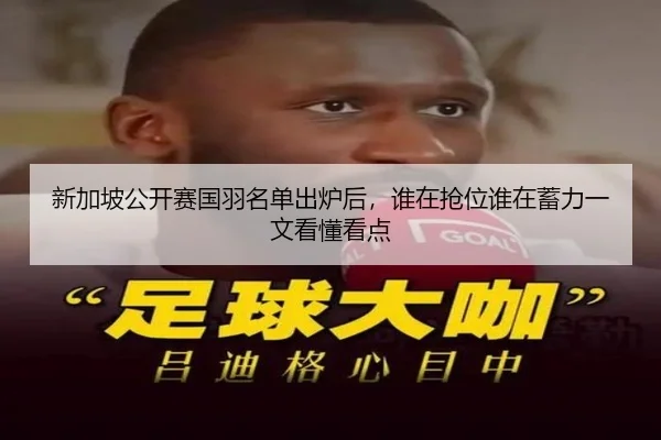 新加坡公开赛国羽名单出炉后，谁在抢位谁在蓄力一文看懂看点（kaiyun）